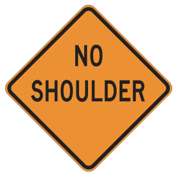 MUTCD C31A (CA) Alternate No Shoulder